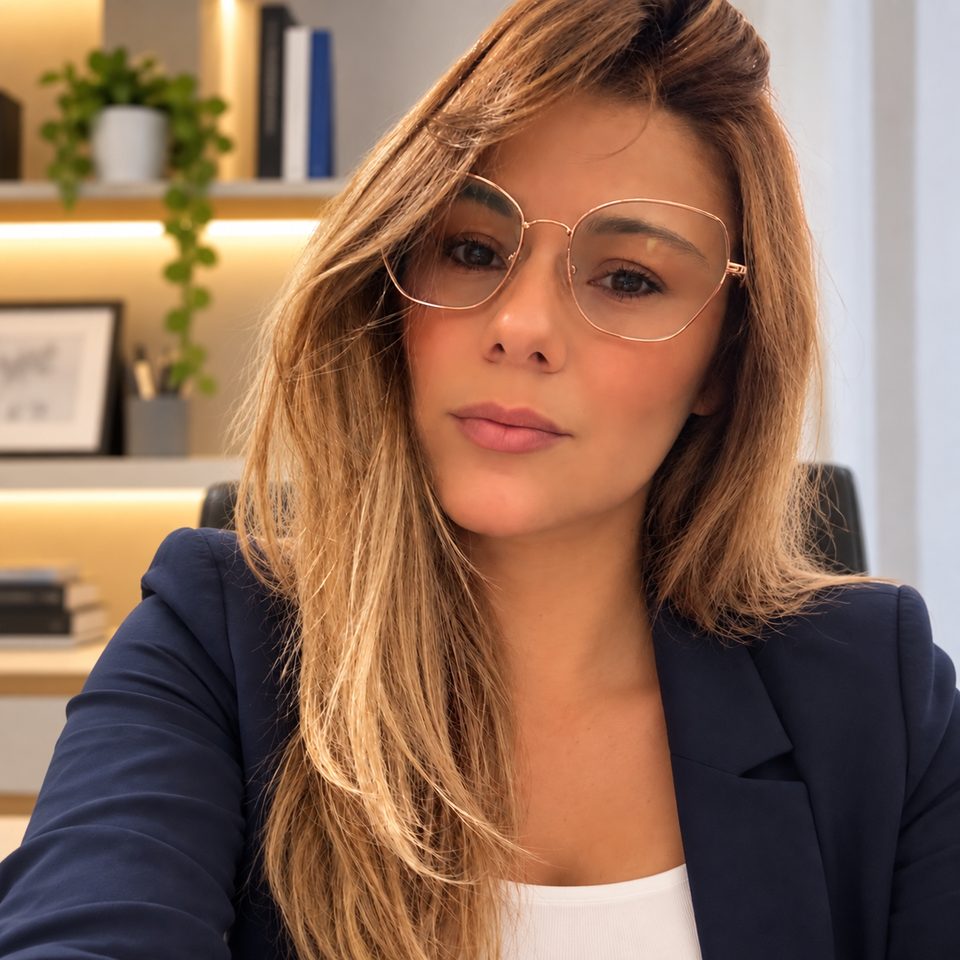 Mariana Barletta, responsável pela NexusTru, no escritório